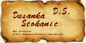 Dušanka Stokanić vizit kartica